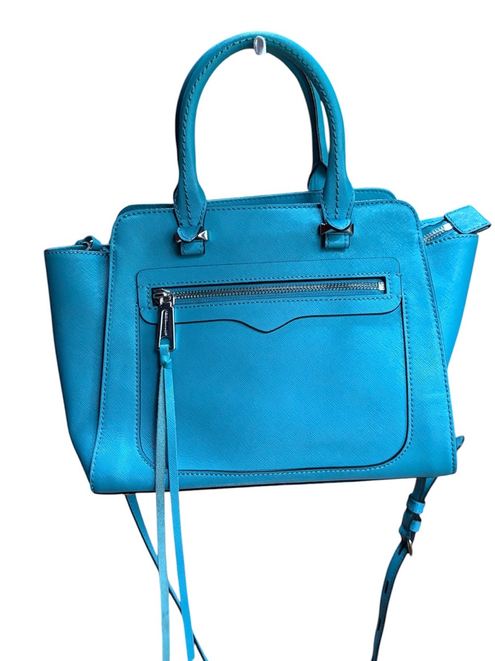 Rebecca Minkoff Turquoise Blue Structured Crossbody Handbag